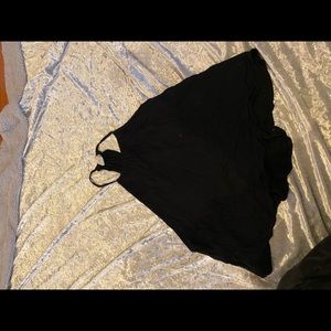 Black tank top